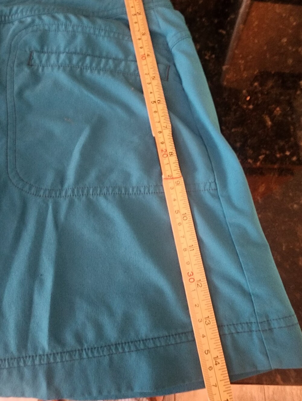 Prana Lena Mini Skort Skirt Size 6 Teal Camping Hiking Outdoors - Picture 8 of 9